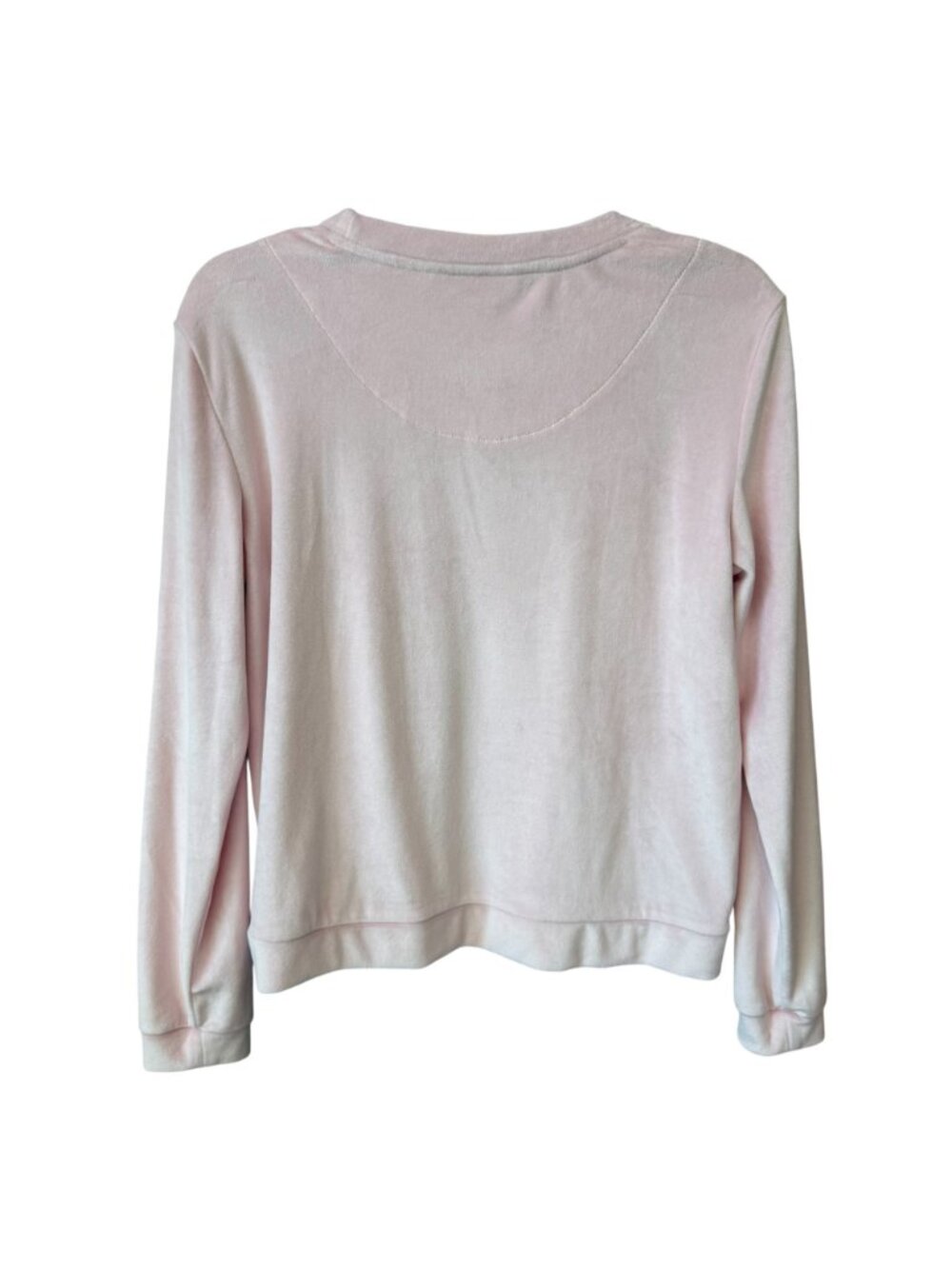 Juicy Couture Intimates Small Womens Velour Pajama Set Pink Embellished Logo - Picture 6 of 13